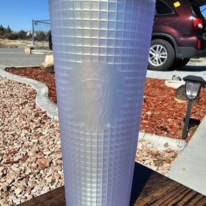 BNWT STARBUCKS IRRIDESCENT GRID CUP